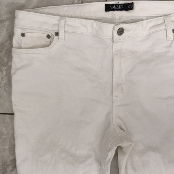 LAUREN Ralph Lauren Women White Ankles Jeans | 16 - Picture 6 of 15